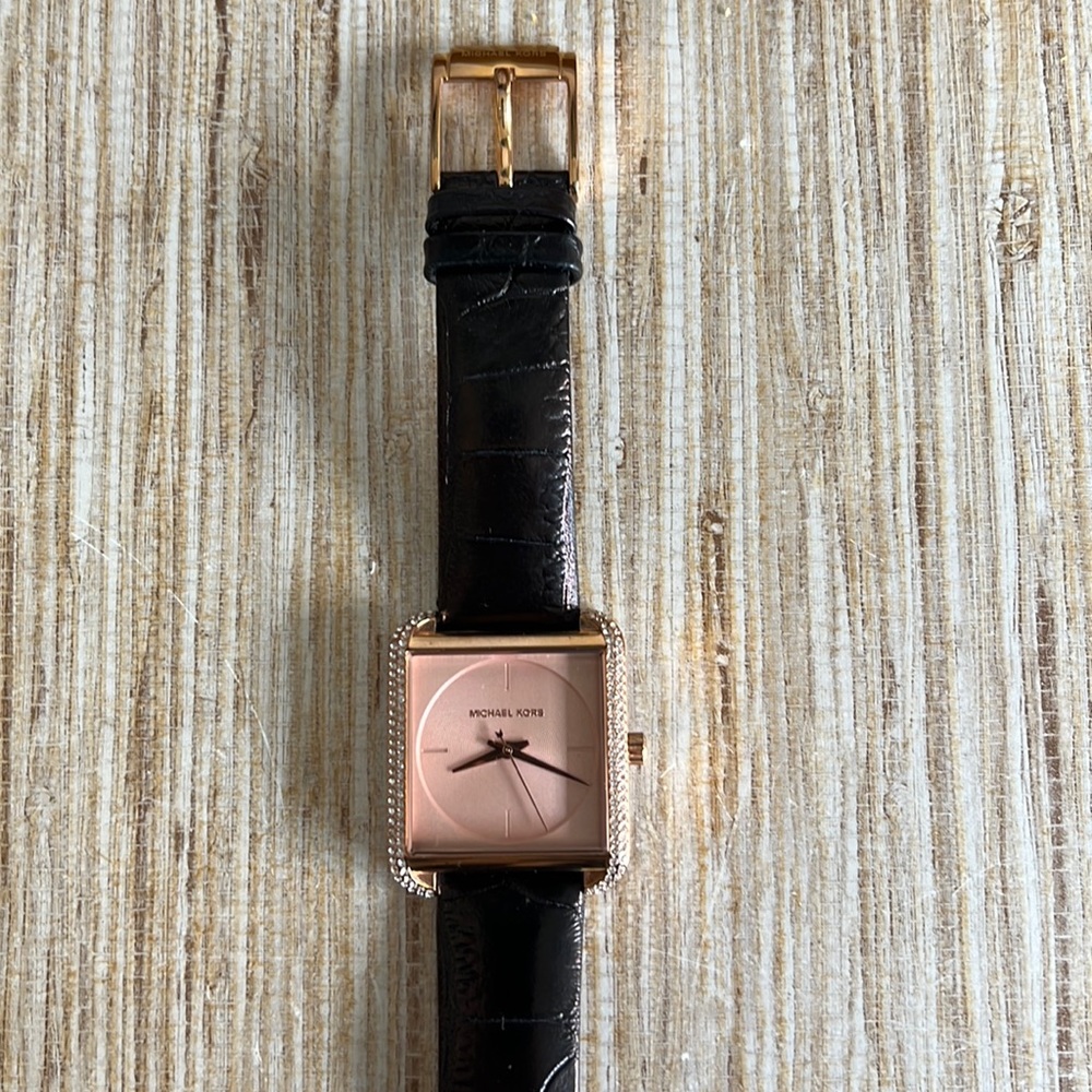 Michael Kors Leather Strap Watch
